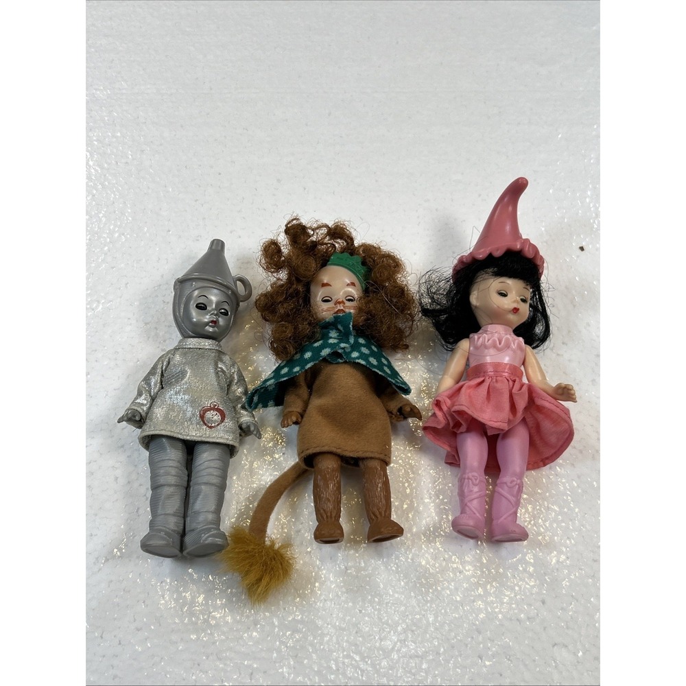Madame Alexander Dolls Wizard of Oz 3 Lot McDonalds Toys: Lion Tin Man Munchkin